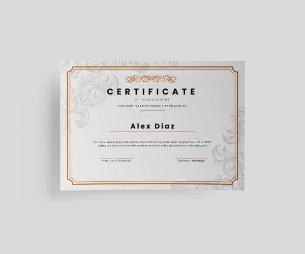 Custom Certificate Printing - 2