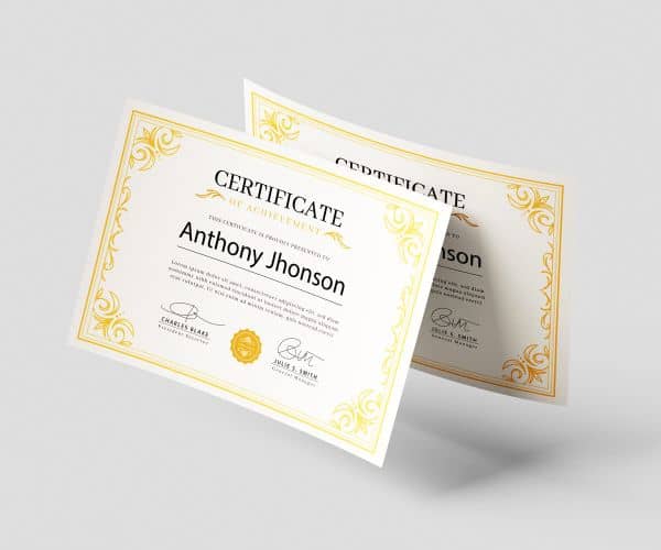 Custom Certificate Printing - 3