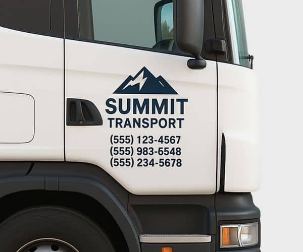 USDOT Custom Truck Decal - 4