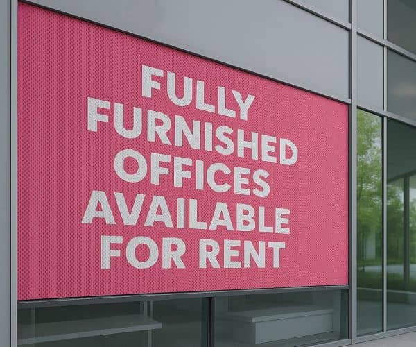 Perforated Window Vinyl