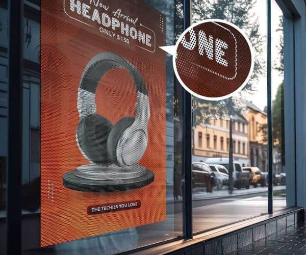 Perforated Window Vinyl - 2