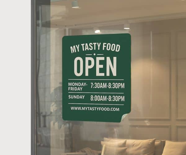 Window Cling Printing