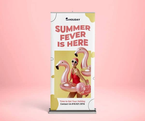 Premium Deluxe Retractable Pop Up Banner - 8