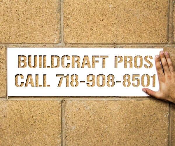 Plastic Stencil for Spray Painting