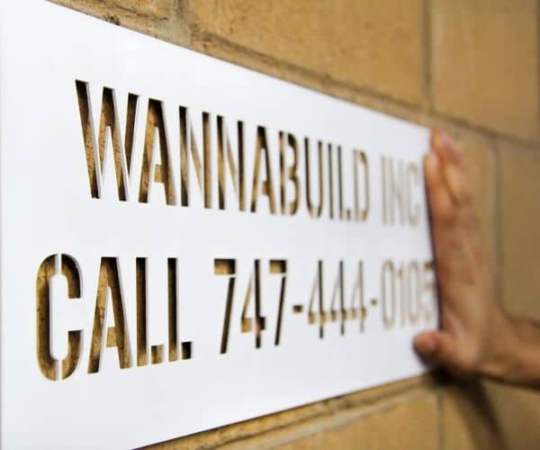 Plastic Stencil for Spray Painting - 2