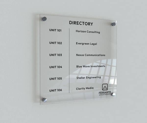 Acrylic Standoff Sign - 3