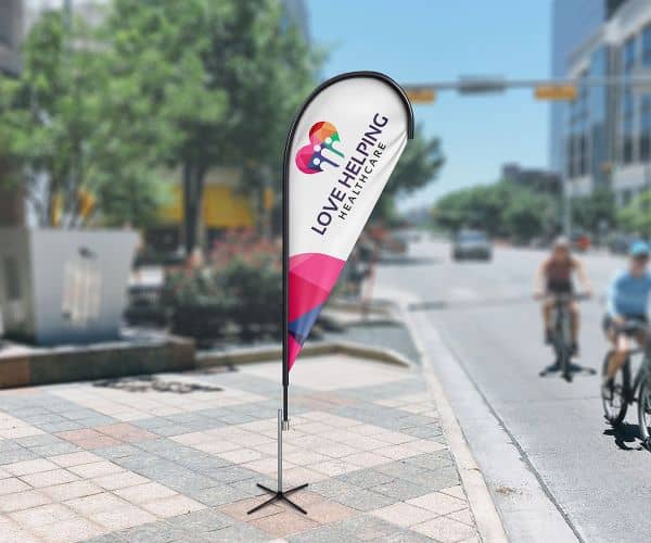 Custom Teardrop Flag Printing - 2