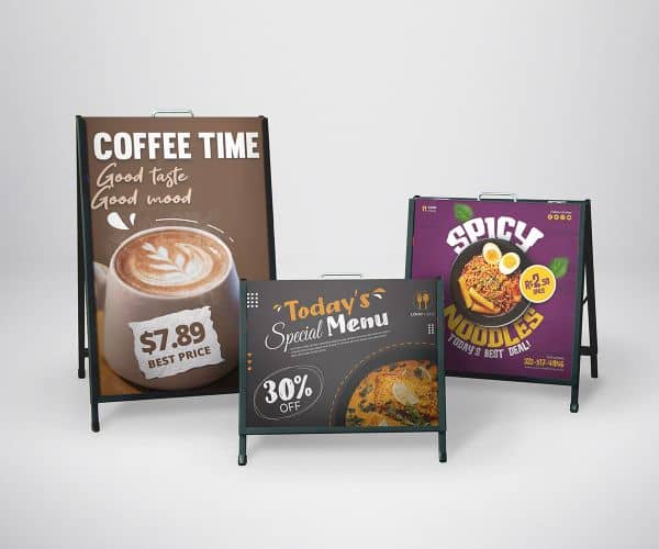 Aluminum Sidewalk Signs - 2