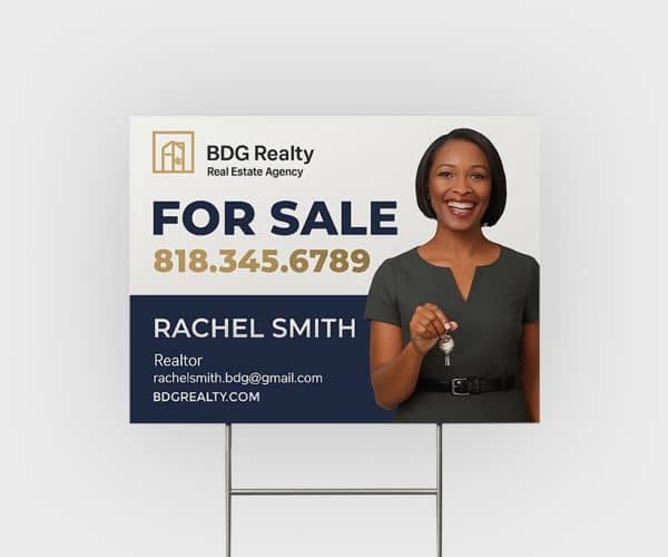 Real Estate Yard Sign Printing - 2