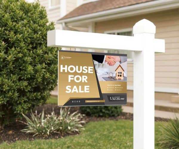 Real Estate Sign Post Printing - 4