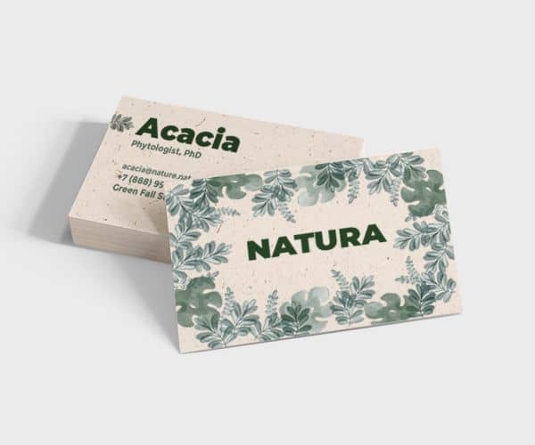 Hemp Business Card Printing