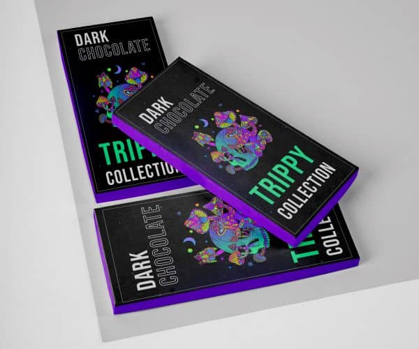 Psychedelic Mushroom Chocolate Bar Packaging