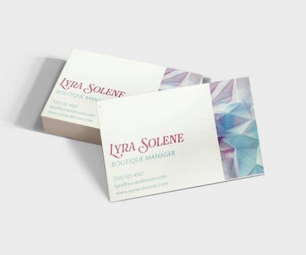 Pearl Metallic Business Card Printing - 2