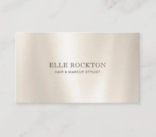 Pearl Metallic Business Card Printing - 4