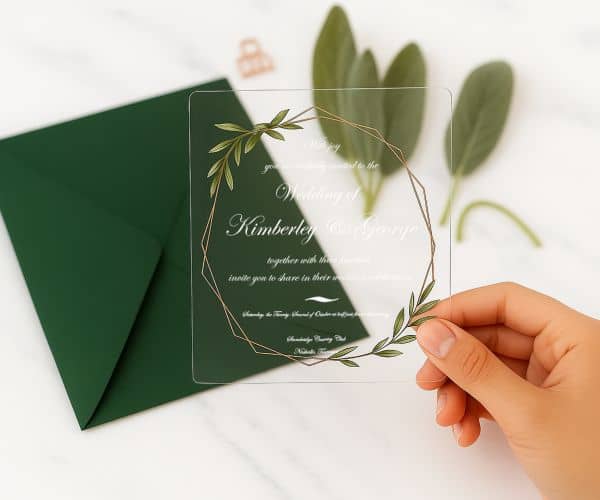 Acrylic Wedding Invitations - 3