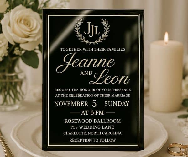 Acrylic Wedding Invitations - 5