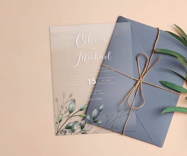 Acrylic Wedding Invitations - 6