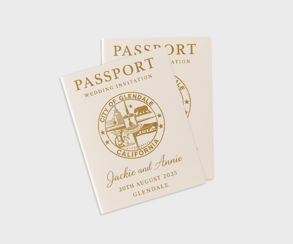Passport Wedding Invitations