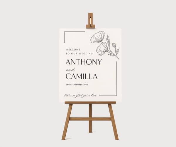 Wedding Welcome Sign