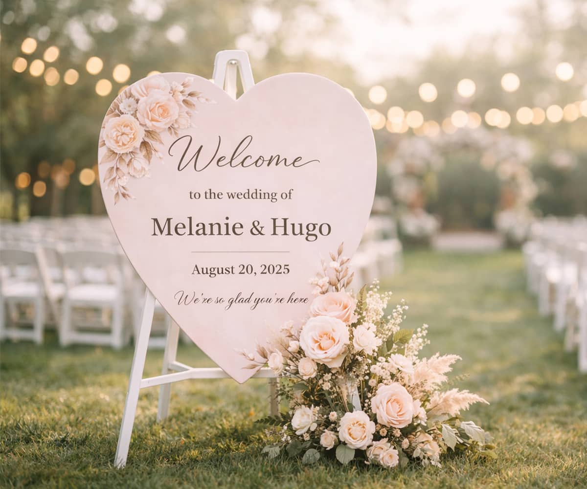 Wedding Welcome Sign - 3