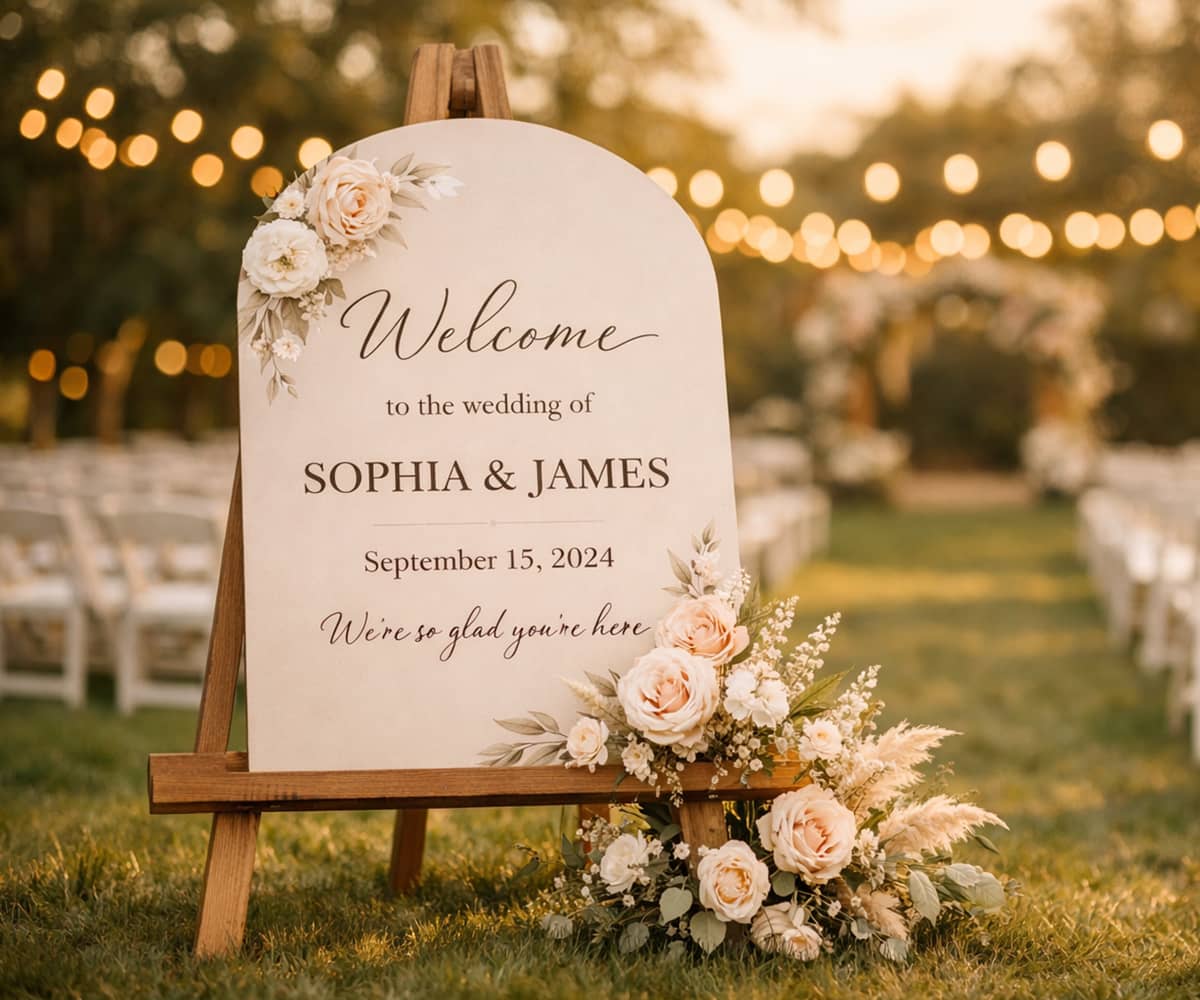 Wedding Welcome Sign - 5
