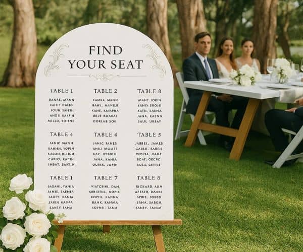 Wedding Seating Chart Board - 2