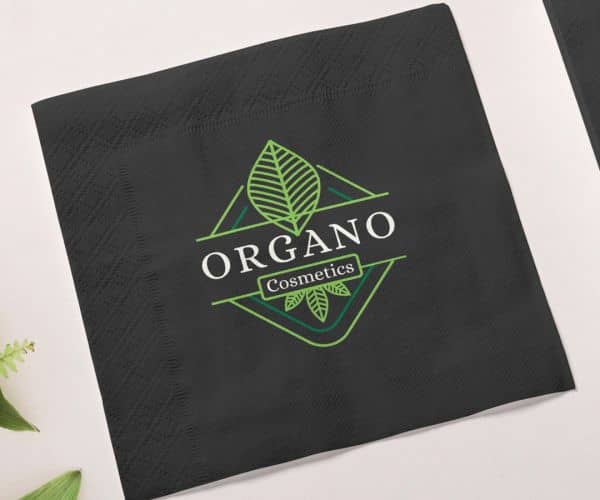 Black Personalized Napkins - 2