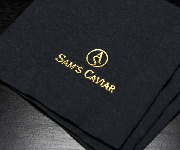 Black Personalized Napkins - 3