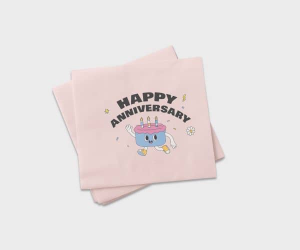 Personalized Anniversary Napkins