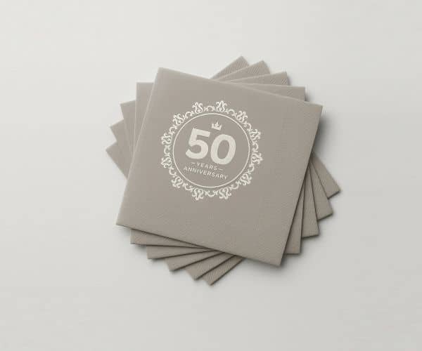 Personalized Anniversary Napkins - 2