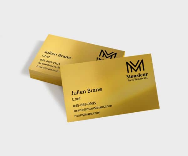 Metallic Business Card Printing - 2