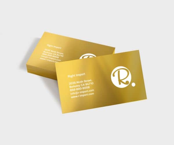 Metallic Business Card Printing - 3