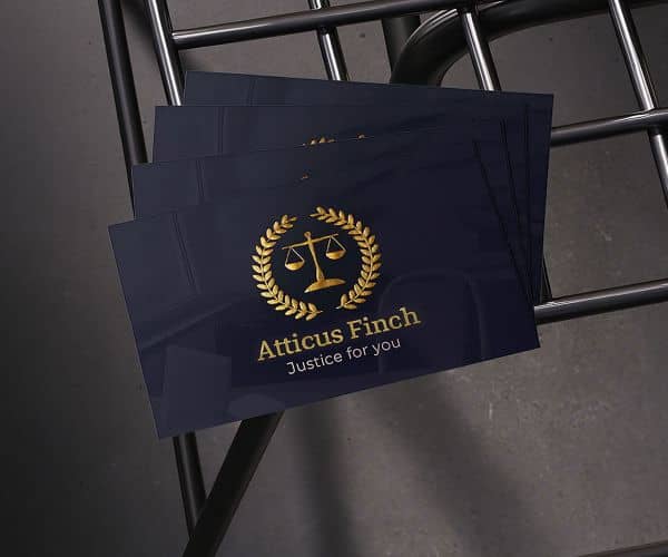 Raised Foil Business Card Printing - 3