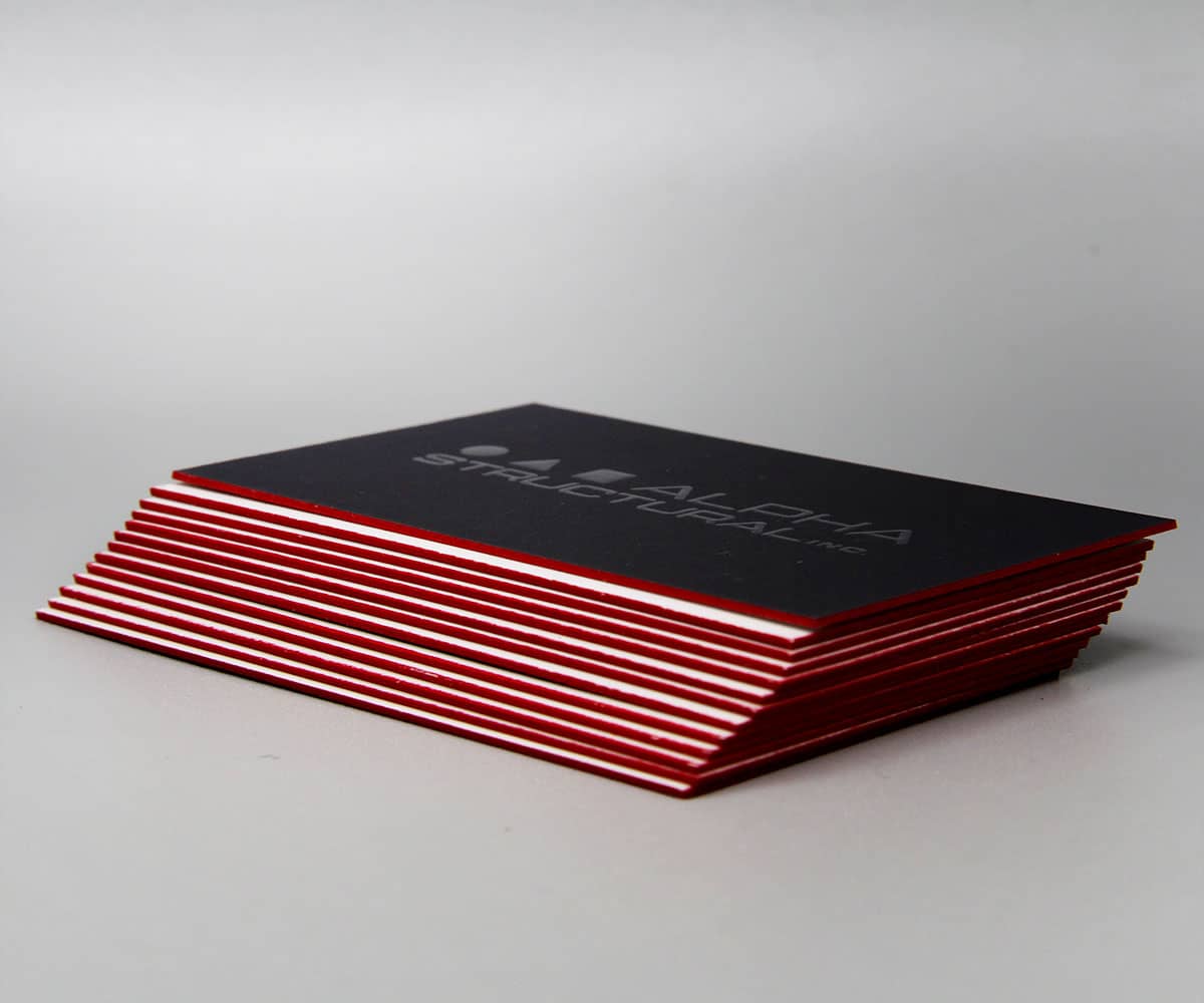 Painted Edge Business Cards - 5