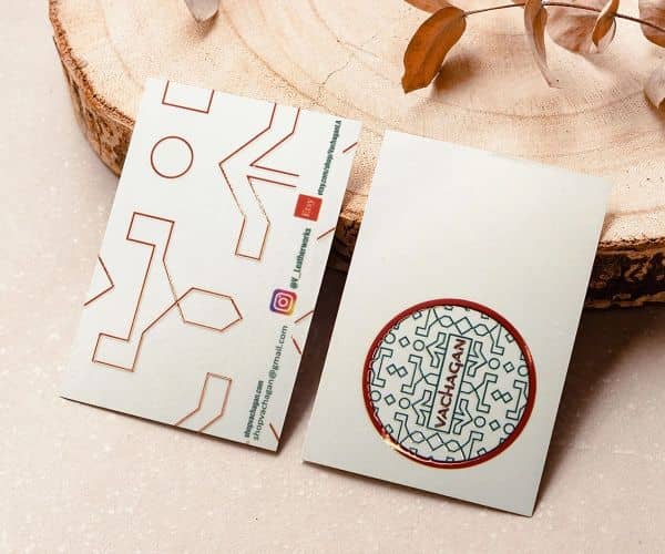 Raised Spot UV Business Cards - 5