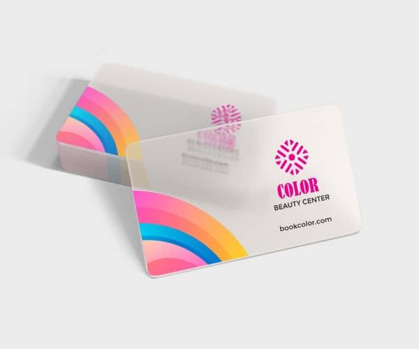 Frosted Plastic Business Cards
