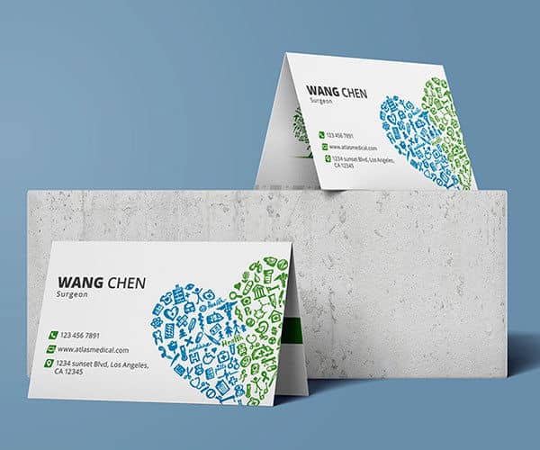 Folded Business Card Printing - 2