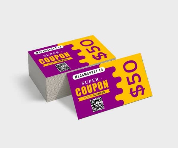Discount Coupon Card Printing