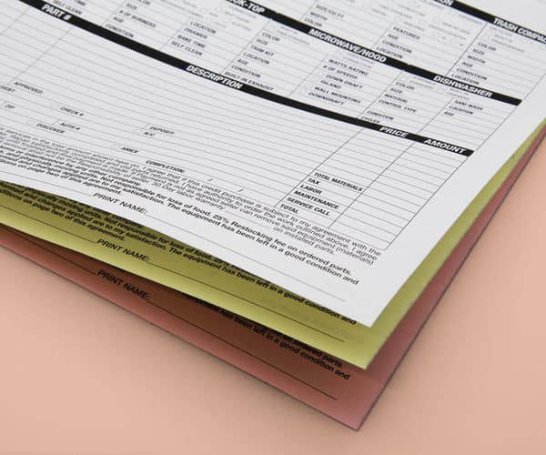 NCR Form Printing - 2