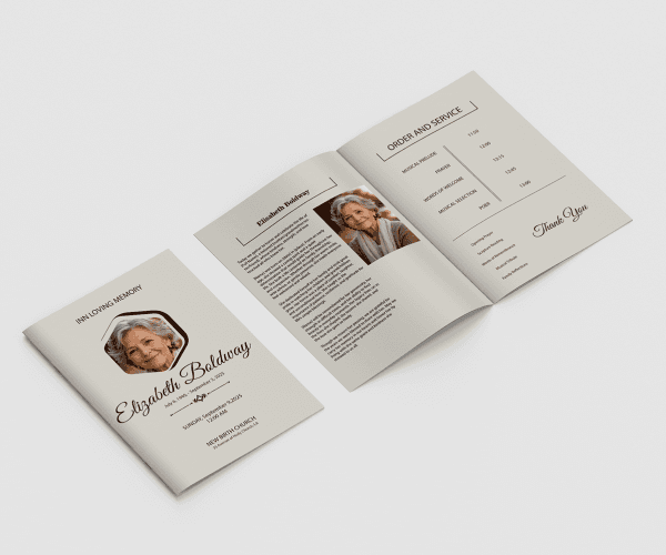 Memorial Service Programs