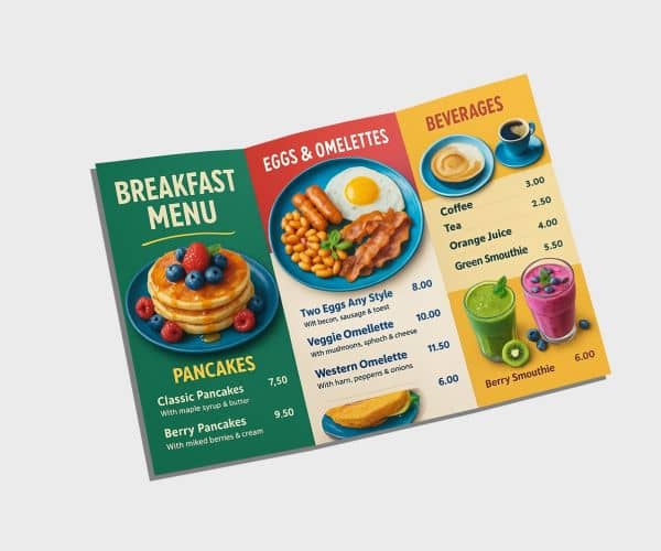 Restaurant Menu Printing