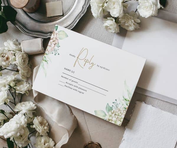 Wedding RSVP Card Printing - 2