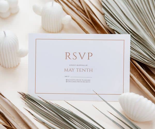 Wedding RSVP Card Printing - 4