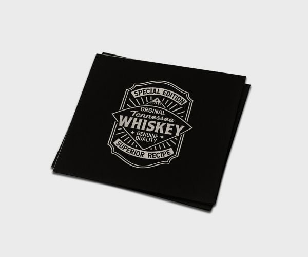 Black Personalized Napkins