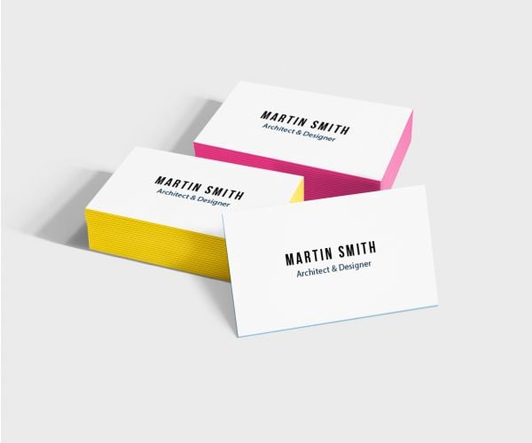 Painted Edge Business Cards