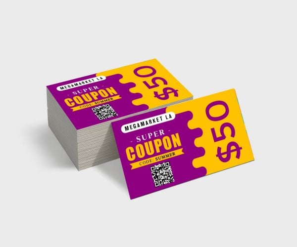 Discount Coupon Card Printing