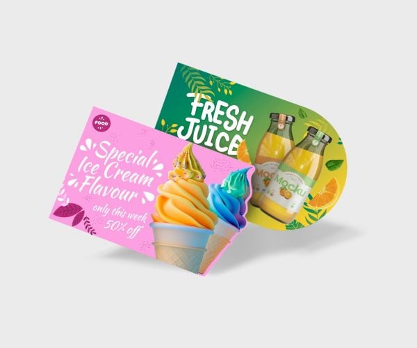 Die Cut Custom Shape Postcards