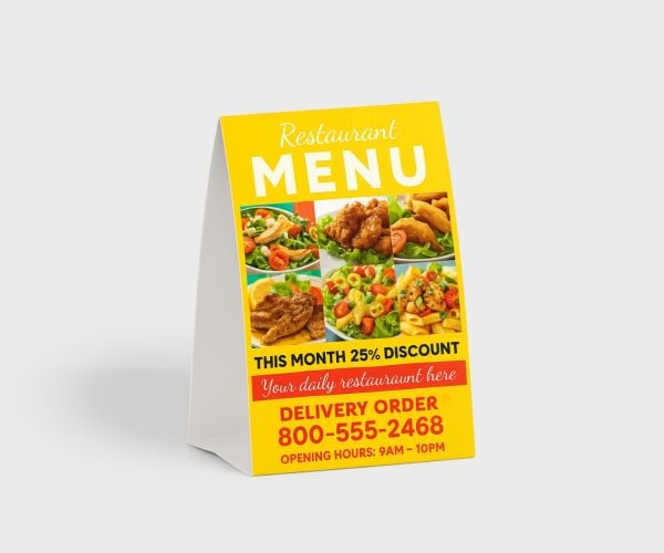Table Tent Card Printing