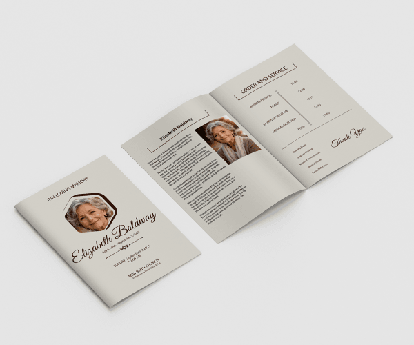 Memorial Service Programs