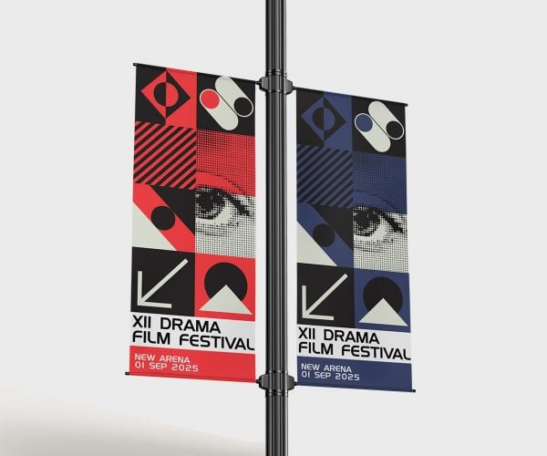 Custom Pole Banner Printing